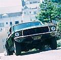 This replica of the 1968 Mustang Fastback GT 390 that co-starred with Steve McQueen in the movie Bullitt retraces some of the original San Francisco streets from the movie's chase scene.